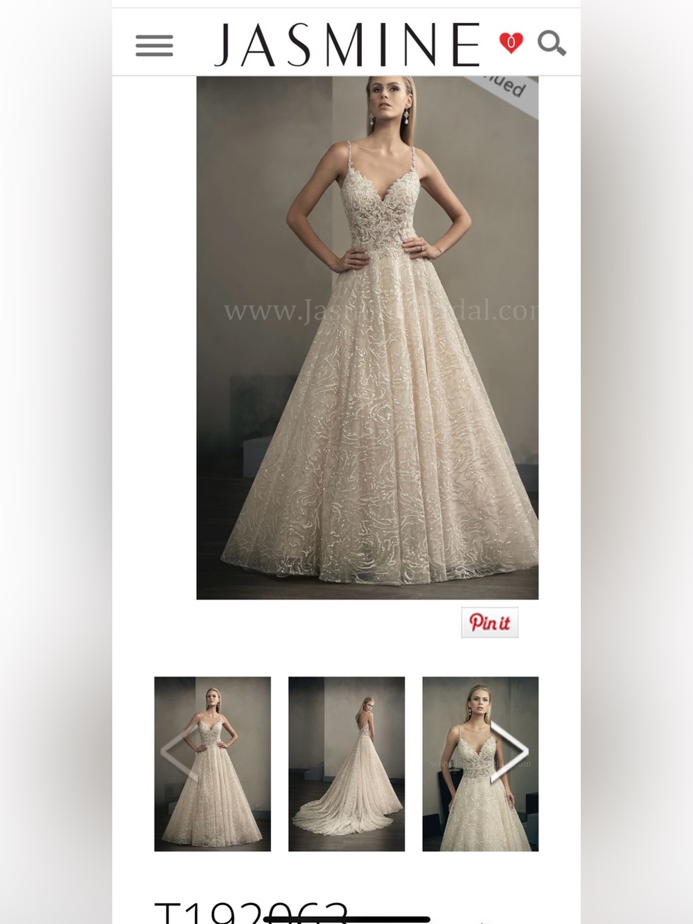 Jasmine Couture Wedding Gown